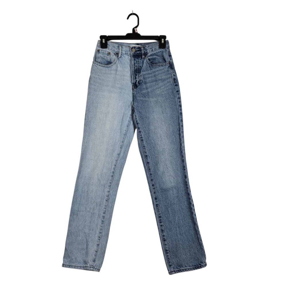 Pacsun Dad Jeans Womens 24 Two Tone Denim 100% Cotton Button Fly